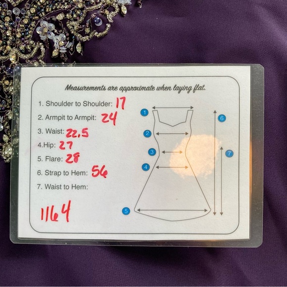 Alfred Angelo Mother of the Bride Beaded Eggplant Kaftan Gown 9018LW (Size 20W) - Picture 11 of 12